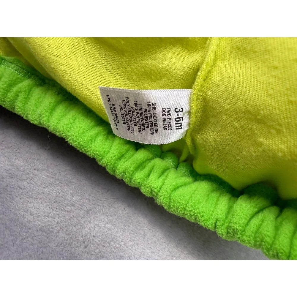 Carters Dragon Halloween Costume Baby 3-6 Months Green Fleece Jacket Pants Set